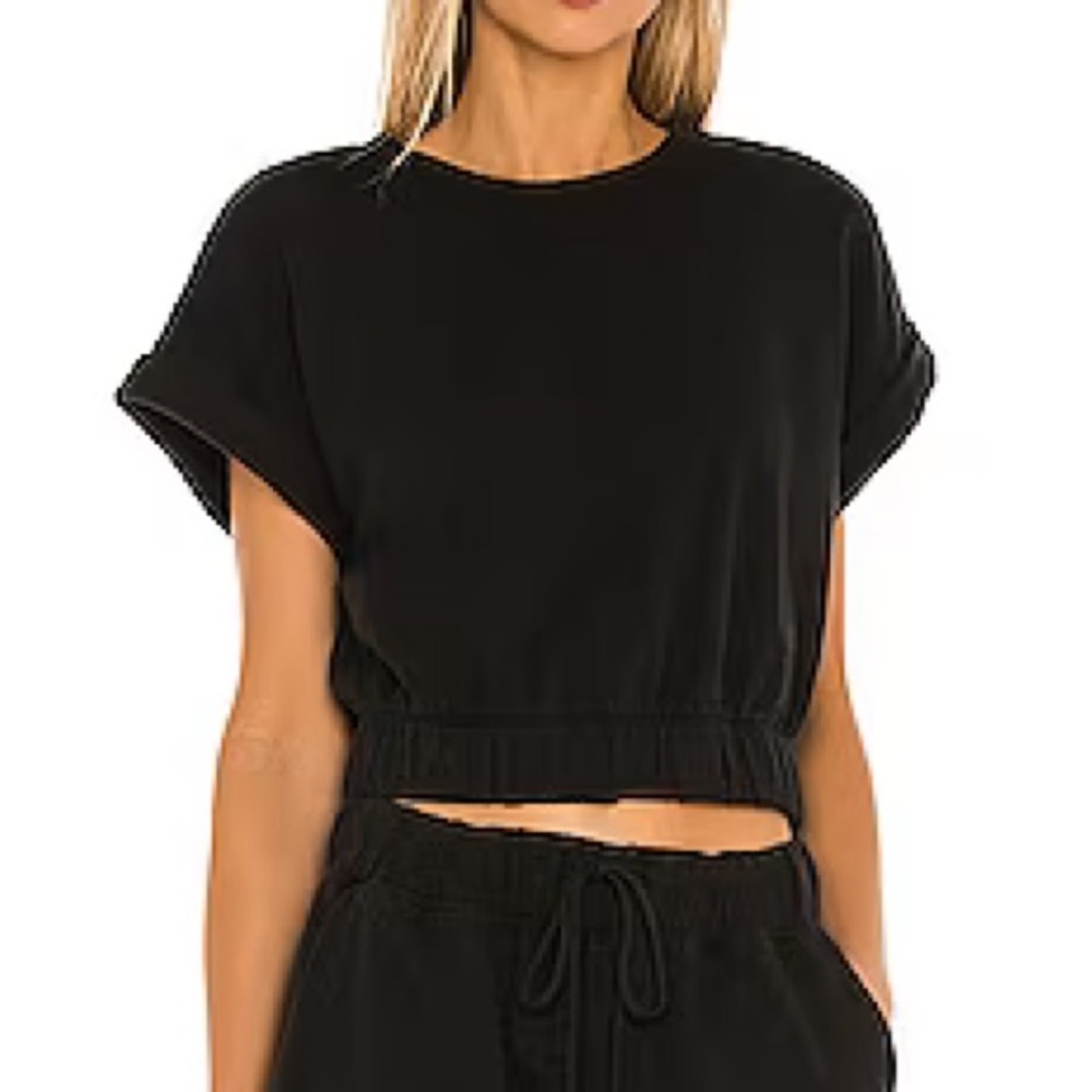 Splits59 Black French Terry Sweatshirt Size XS